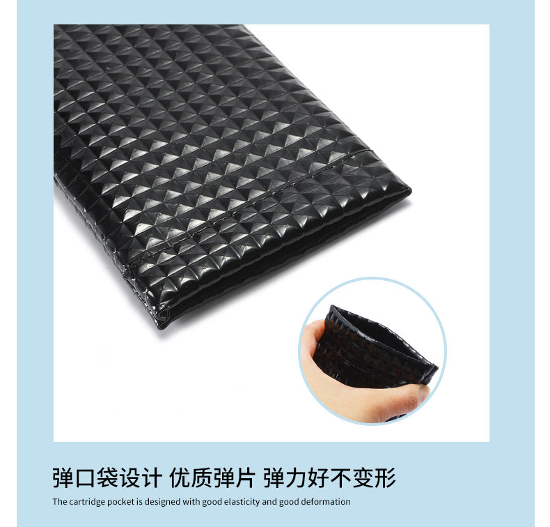 Wholesale PU Leather Bullet Mouth Portable Eyewear Bags for Storing Eyewear Cases