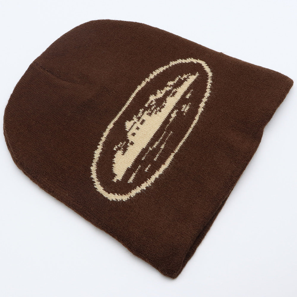 Wholesale Fashion Versatile Trendy Street Hip Hop Fashion Jacquard Ship Knitted Hat