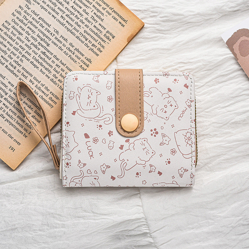 Wholesale Simple cute  buckle multifunctional wallet