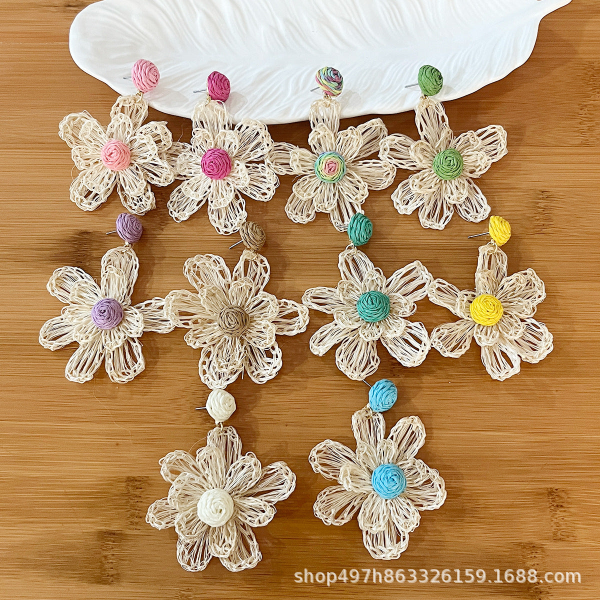 Wholesale Bohemian Flower Earrings