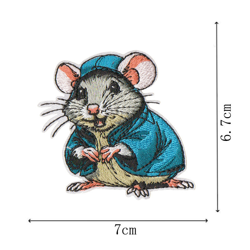 Wholesale Cute Cartoon Series Embroidered Patches Iron On Applique Badge For Clothing Towel DIY Decorative Fashion Accessory Gift Set Of 8
