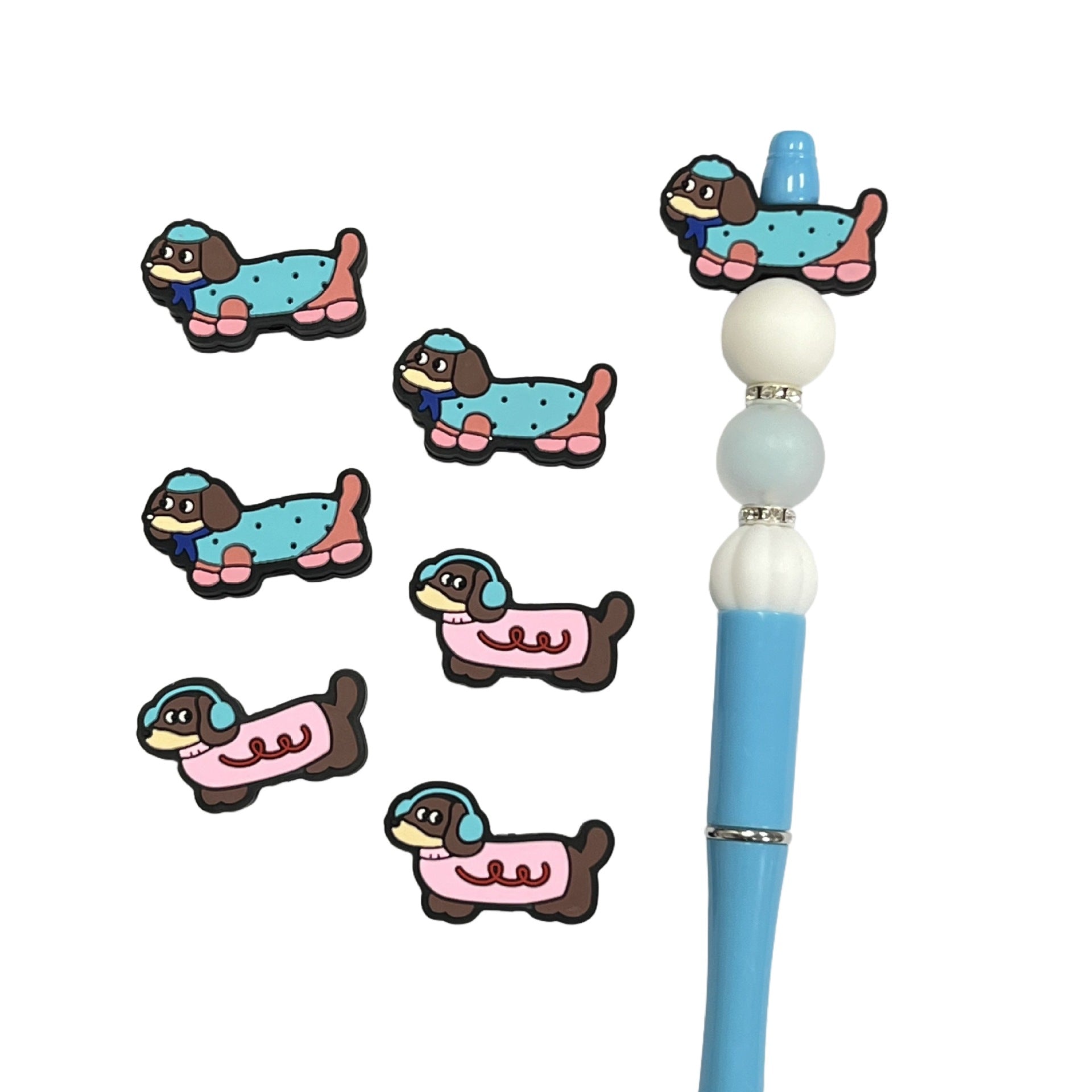 Wholesale 10pcs   Cartoon animal puppy Focal Beads