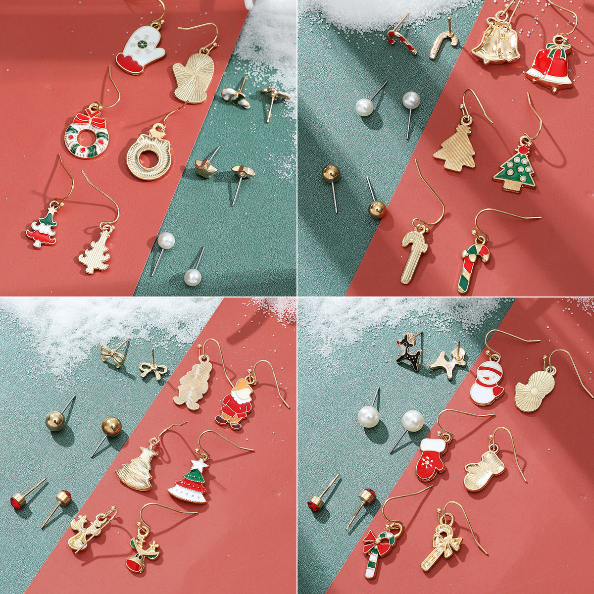 Wholesale Christmas Collection Cartoon Earrings