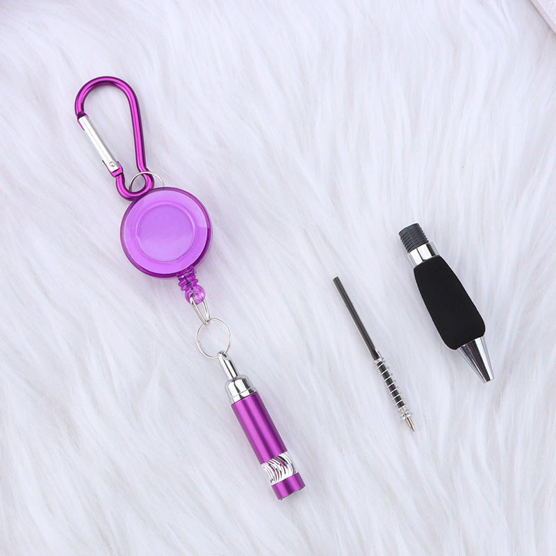 Wholesale Novel Metal Creative Portable Stretch Ballpoint Pen Mountaineering Pen Retractable