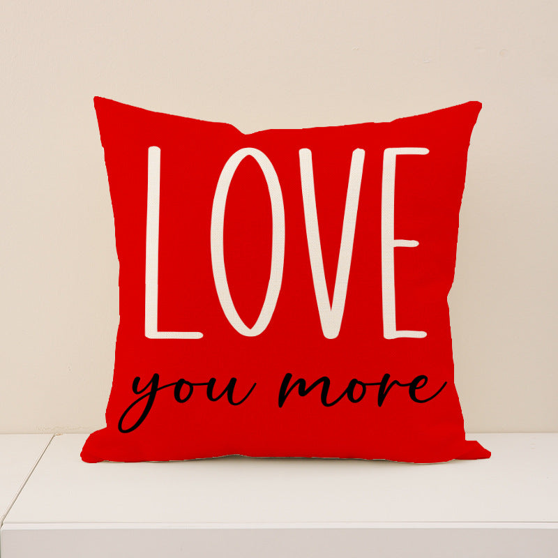 Wholesale Valentine' s Day  Love Cover Goblin Printed Seat  Pillowcase
