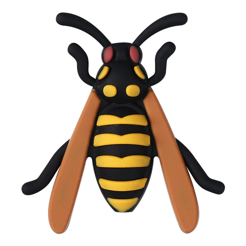 Wholesale  20pcs 3D Ladybug Silicone Beads Cartoon Jewelry Beading Material Children Jewelry Insect Silicone Beads