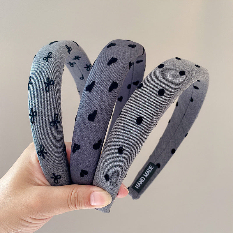 Wholesale Korean style wide-brimmed bow headband