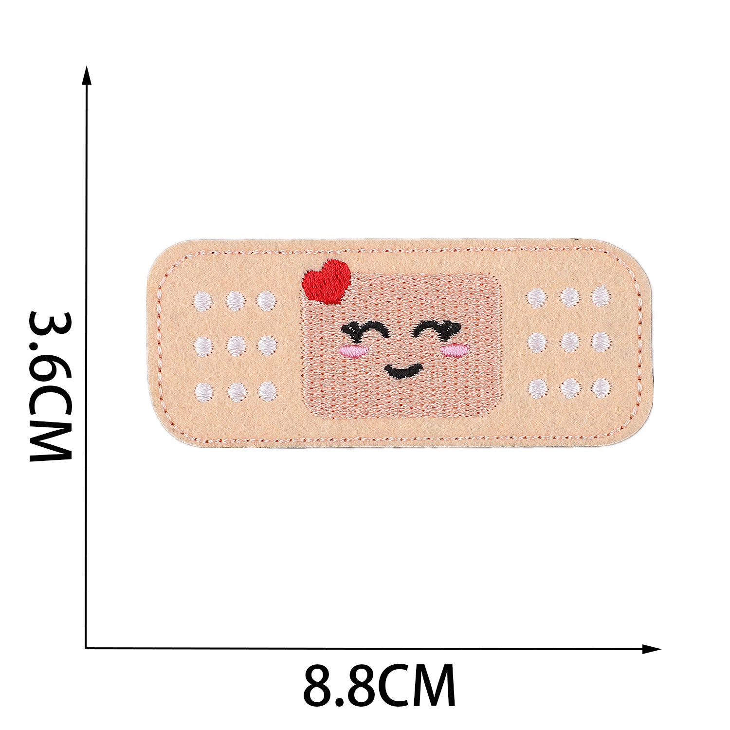 Wholesale Trendy Embroidered Nurse Patch Love Design Iron On Clothing Decorative Patch For Resale