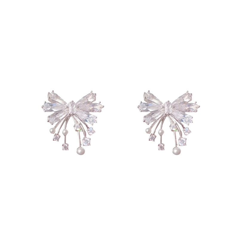 Wholesale 2pcs Bow Earrings Luxury Earrings Ear Studs