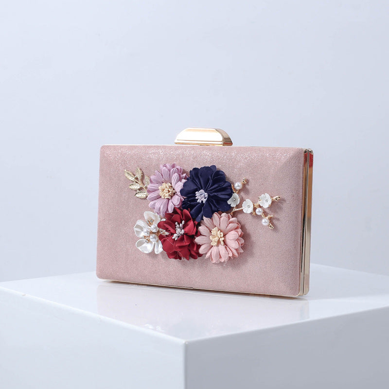 Wholesale Luxury Premium Design Flower Set Bead Handbag