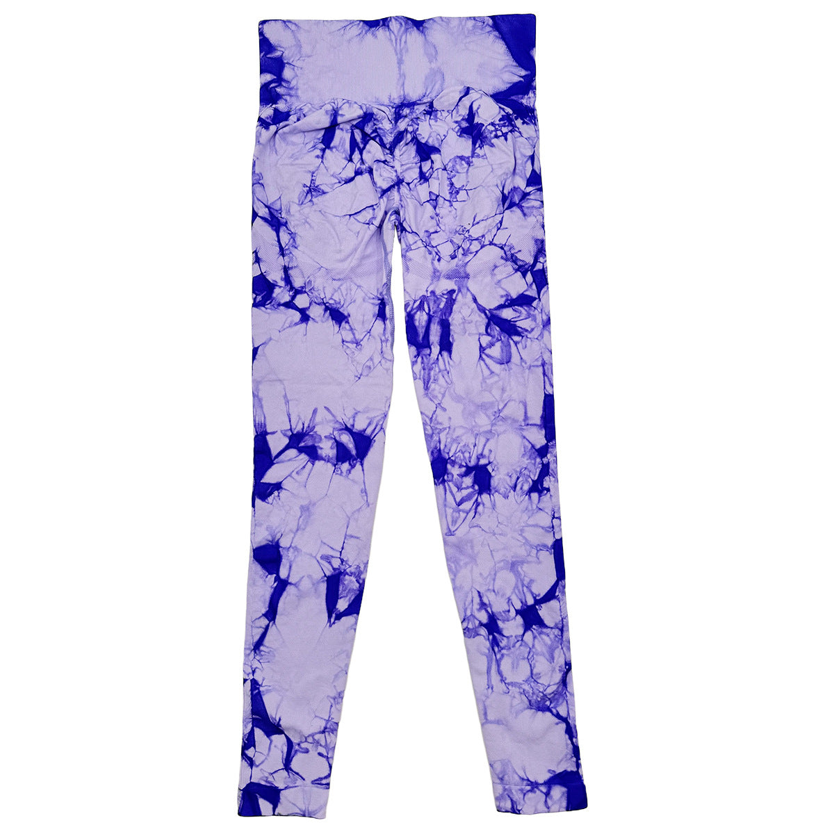 Wholesale new quick-drying tie-dyed yoga pants seamless stretch tight sports pants Peach Hip lifting fitness pants