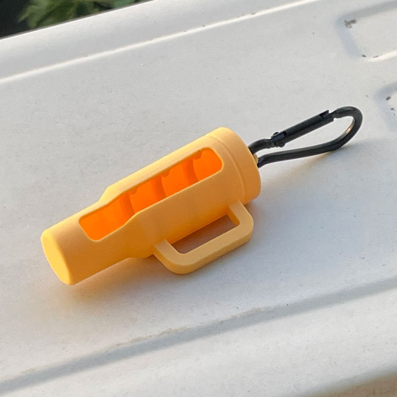 Wholesale Lipstick case silicone protective case bow lipstick bag keychain