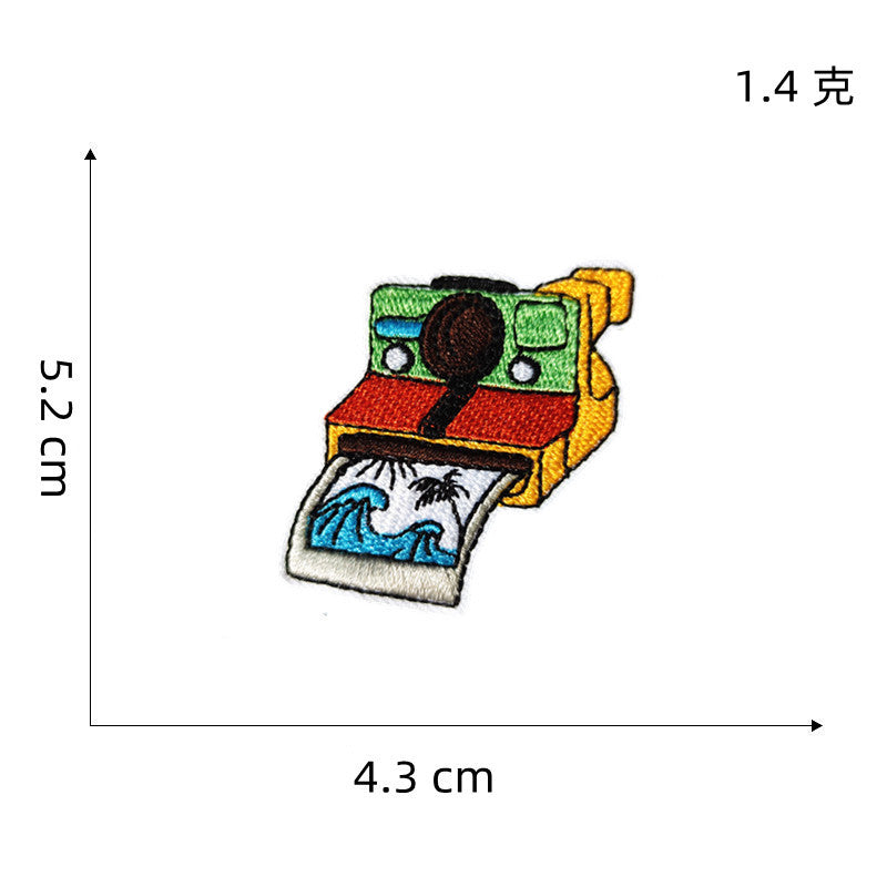 Wholesale Cartoon Cute  Embroidered  Multicolor Landscape Cloth DIY Patches