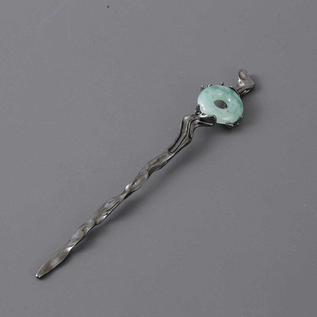 Wholesale Alloy Inlaid Jade Hair Plug