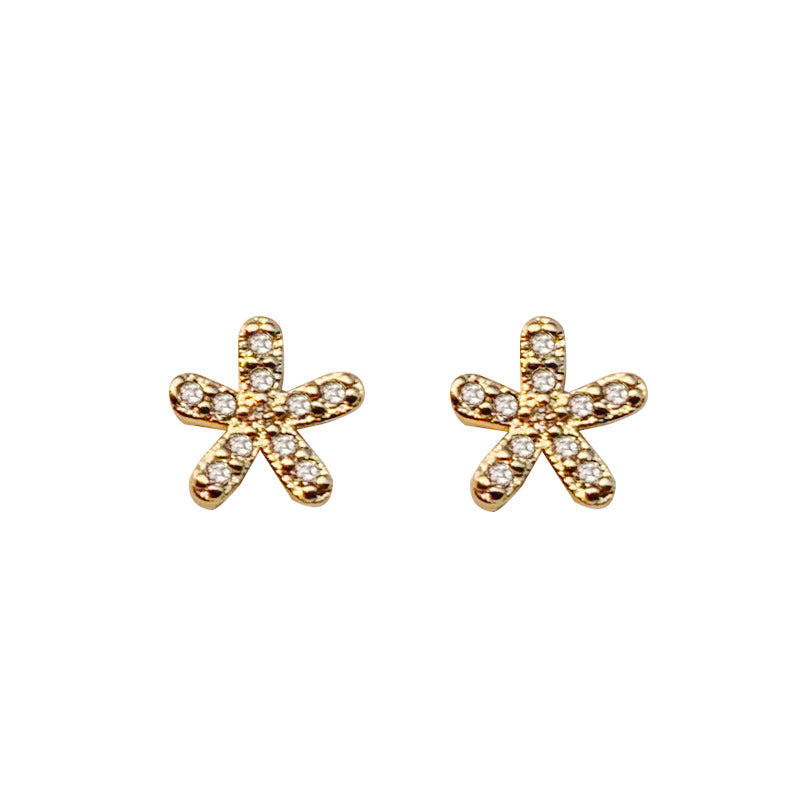 Wholesale Petite Gold Crown 925 Sterling Silver Earrings