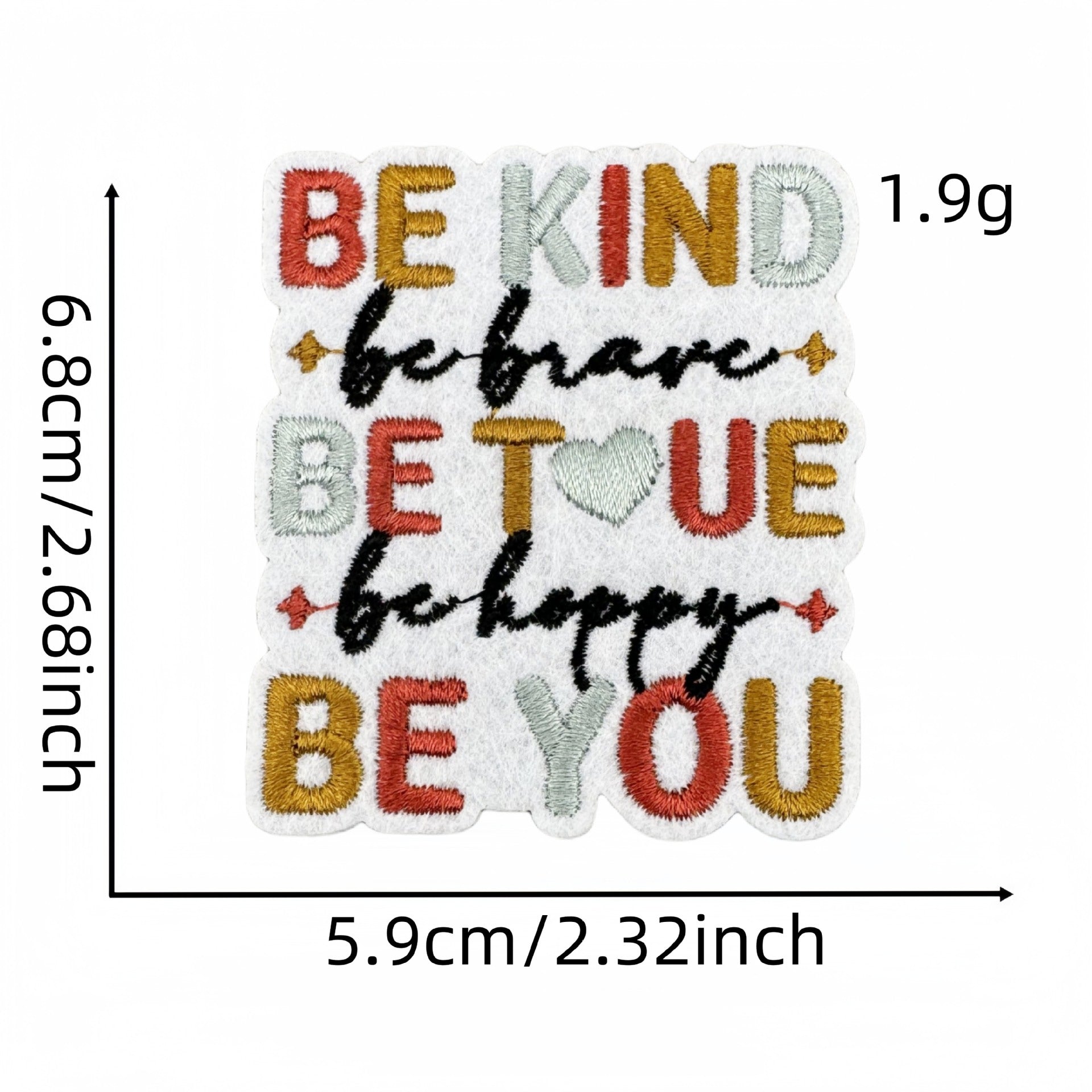 Wholesale Colorful English Letter Embroidered Iron On Patch Stylish Backpack Travel Decoration Gift