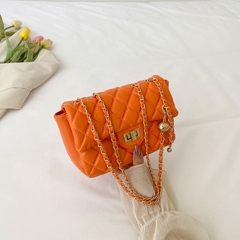 Wholesale Small Golden Ball Diamond Chain Crossbody Shoulder Small Square Bag