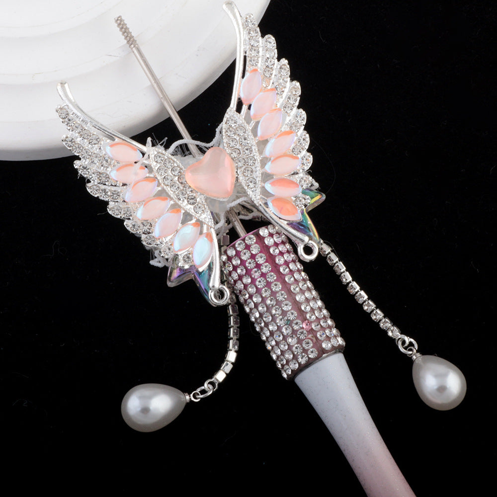 Wholesale 2pcs Heavy Industries Pearl Tassel Butterfly Diamond Ball Can Thread Straight Hole Beads DIY Beads