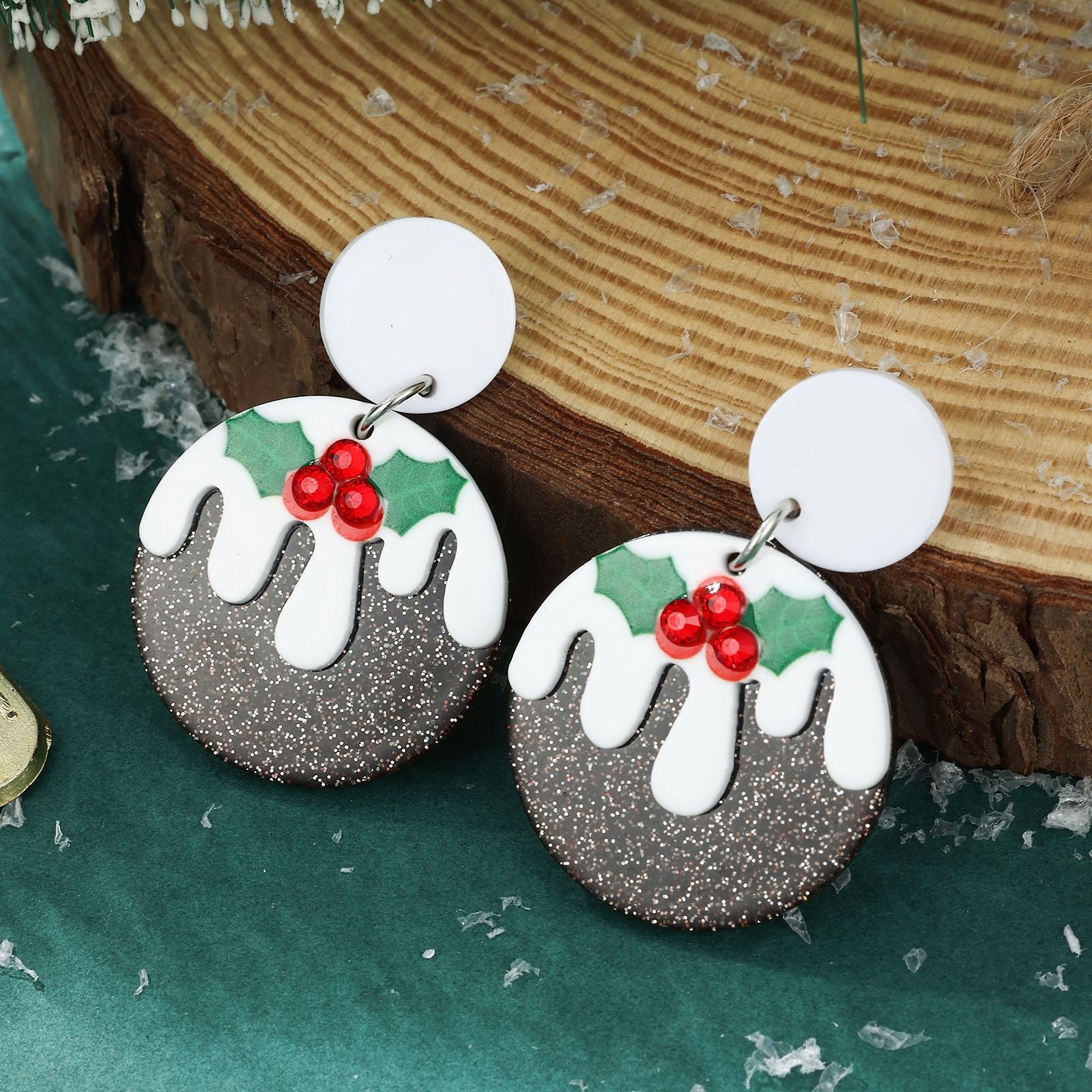 Wholesale Christmas Santa Snowman Bell Earrings For Women Zinc Alloy Party Wear Fashion Accessory