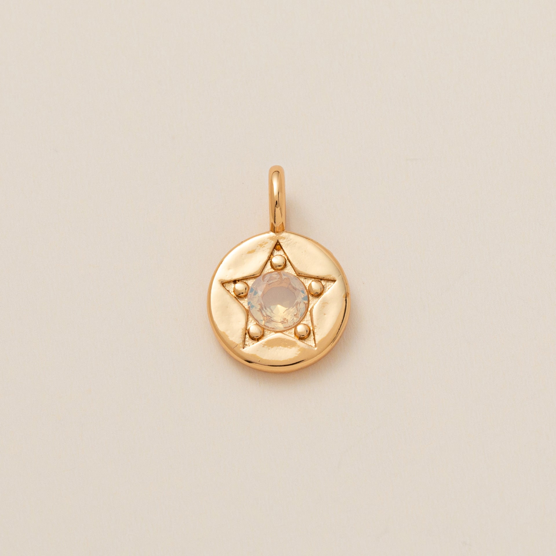 Wholesale Copper Five Pointed Star Zircon Pendant Colorful Birthstone Charm For DIY Necklace Fashion Accessory Gift