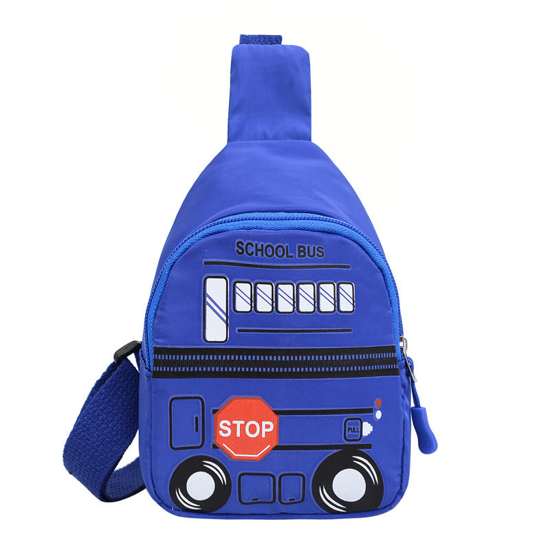 Wholesale Oxford Fabric Car Print Kids Messenger Bag