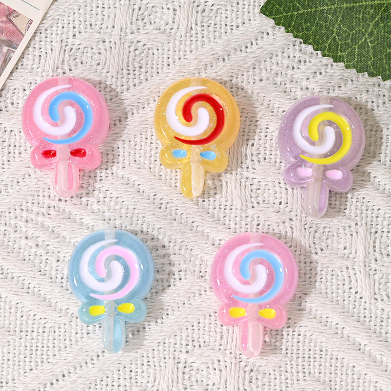 Wholesale  Random 5pcs/pack  Candy-colored buttercream gum sticks  Acrylic Beads