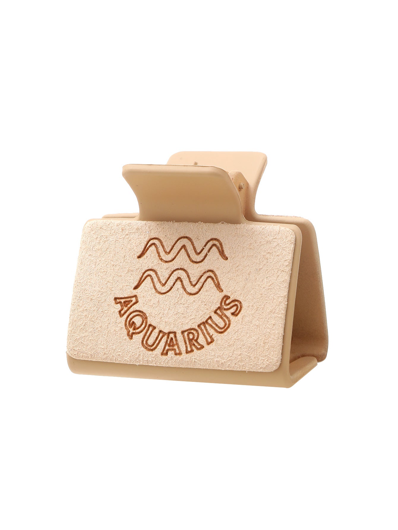 Wholesale Western Style Zodiac Shark Hair Clip Laser Engraved Microfiber Minimalist Updo Hair Clip For Everyday Styling And Gift