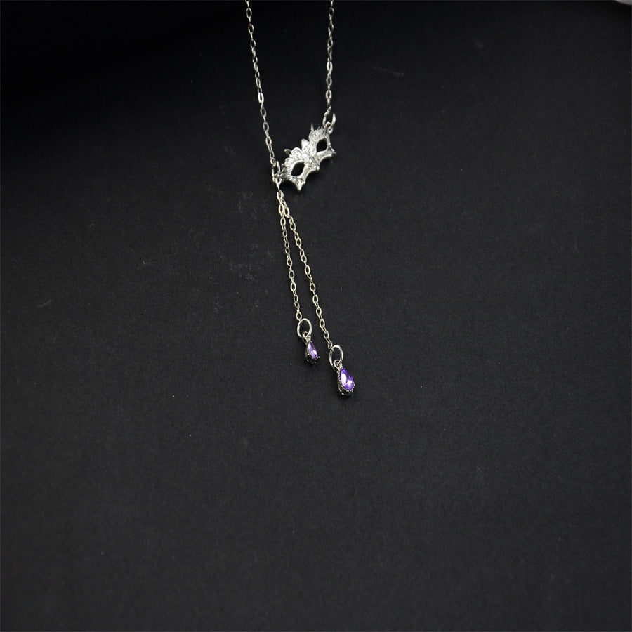 Wholesale  Party Mask Diamond Zinc Alloy Necklace