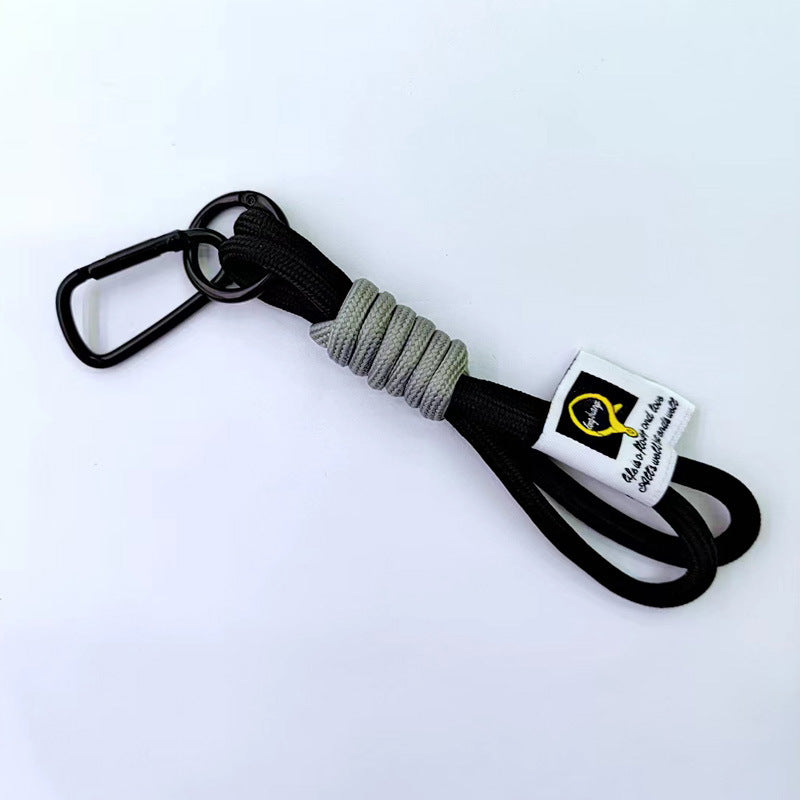 Wholesale Colorful Nylon Braided Rope Keychain