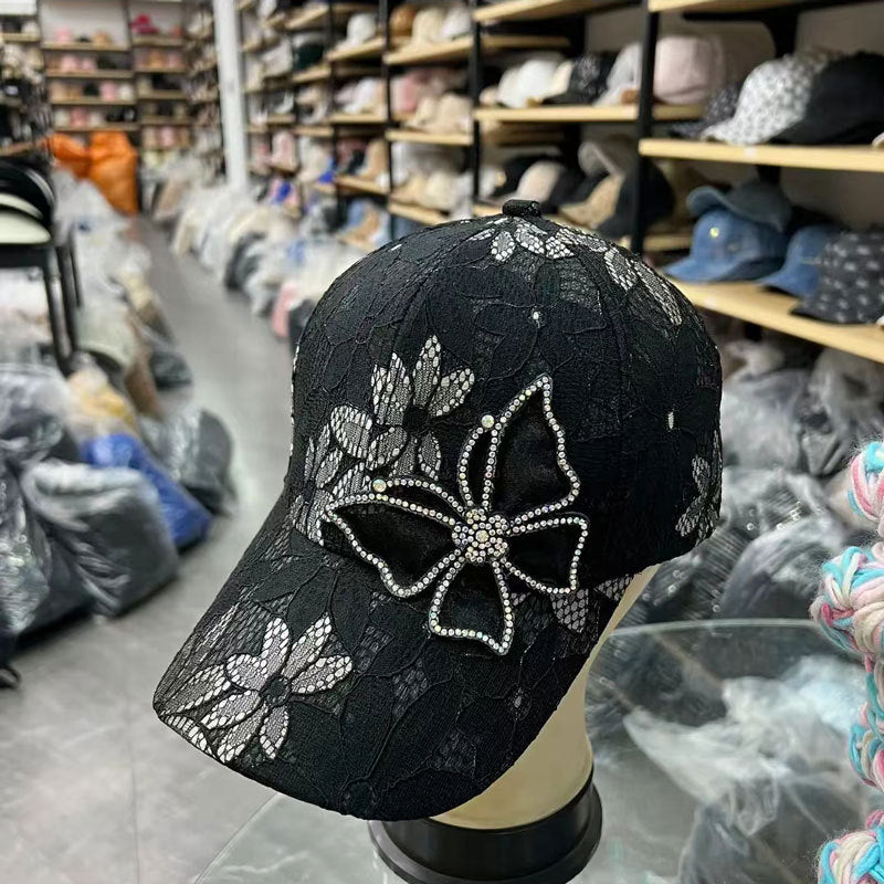 Wholesale Small Floral Lace Breathable Mesh Cap