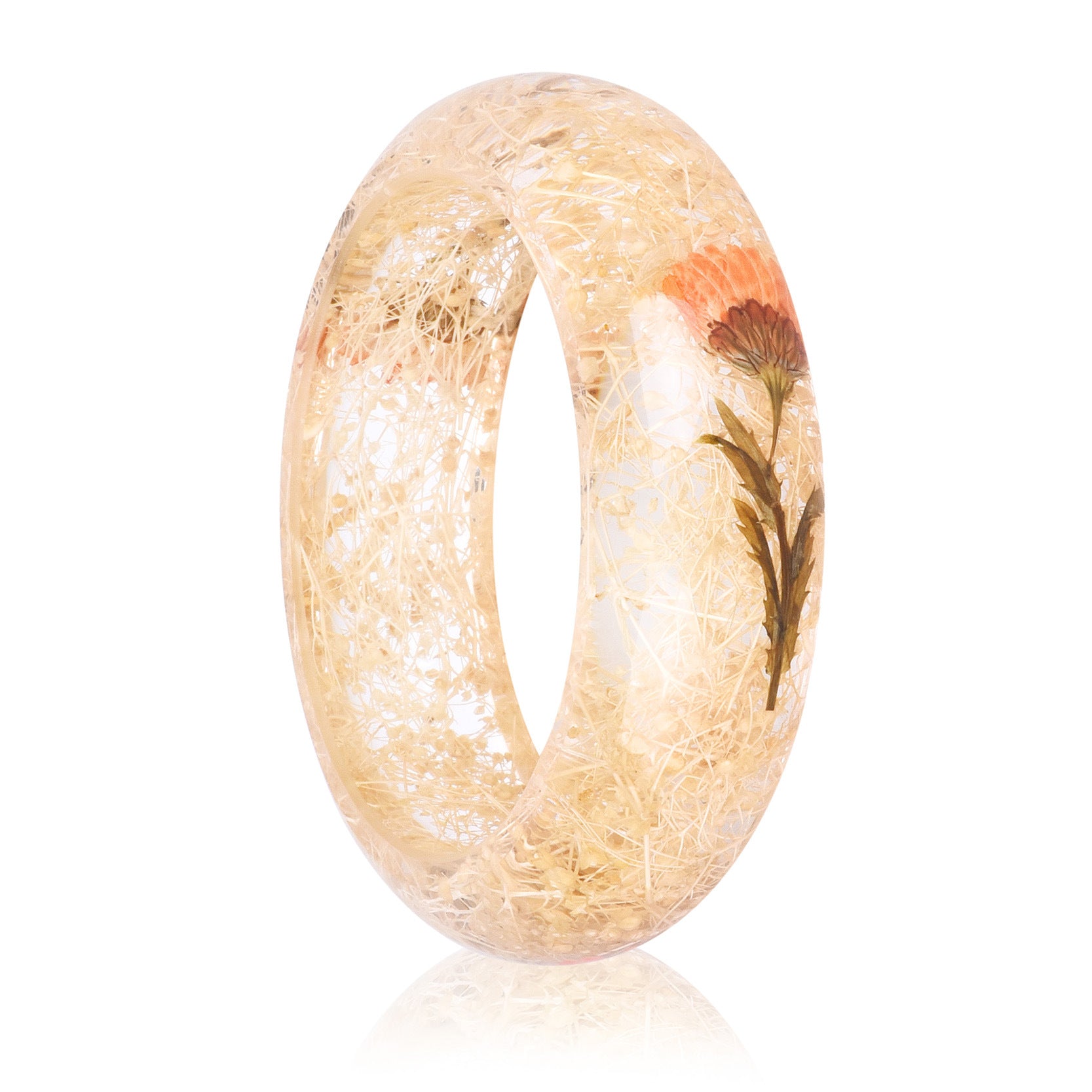 Wholesale epoxy resin Crystal AB glue dried flower bracelet