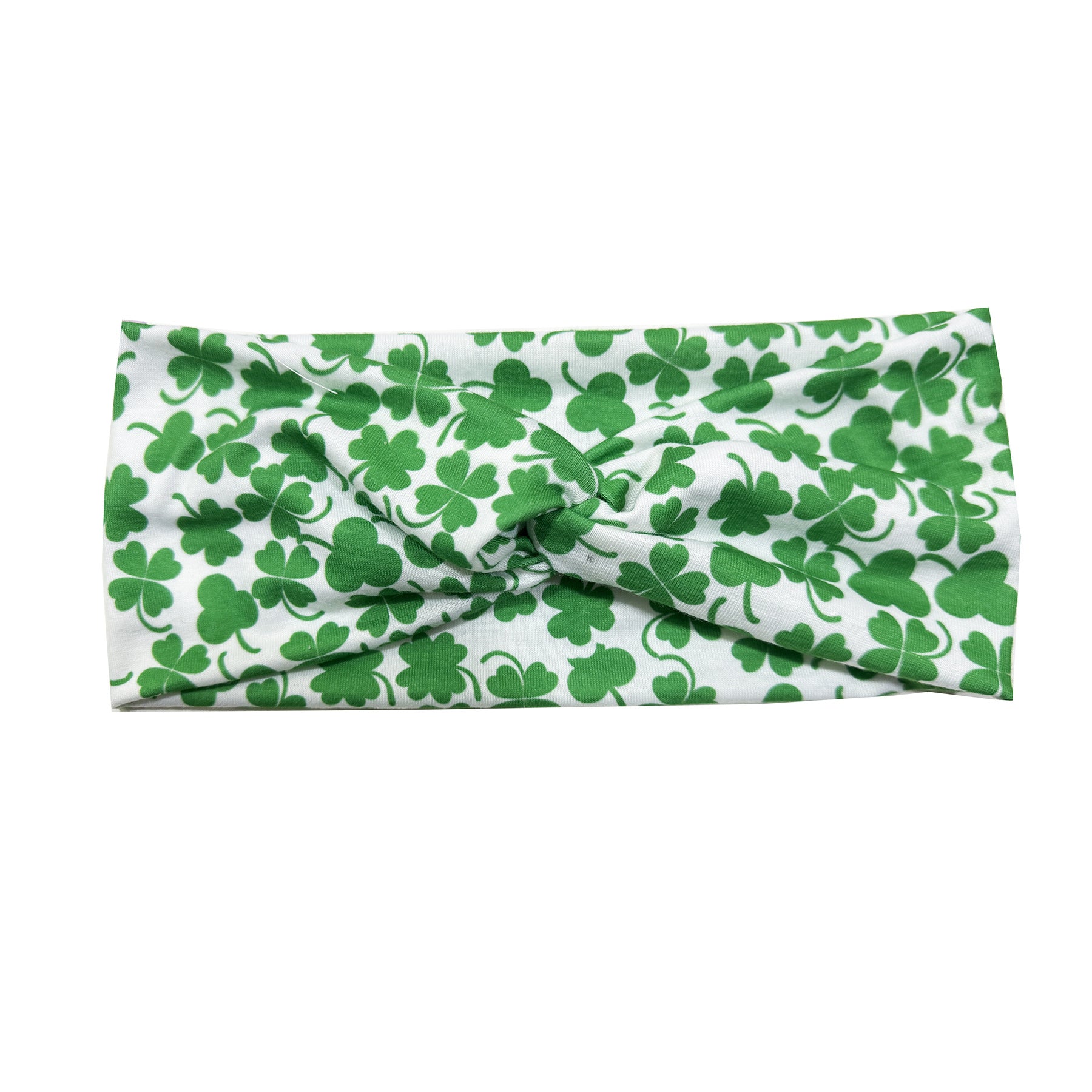 Wholesale St.  Patrick' s Day clover print cross headband