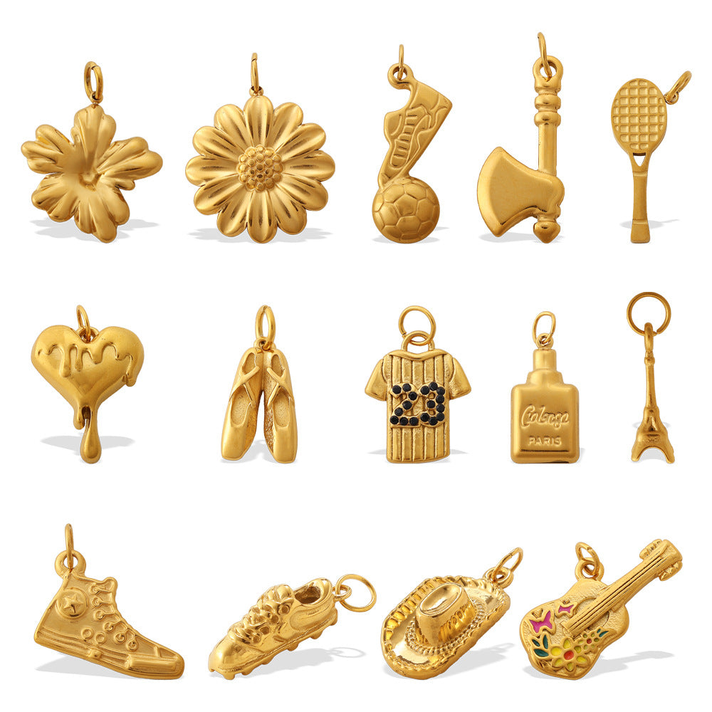 Wholesale Various styles of stainless steel necklace pendant accessories