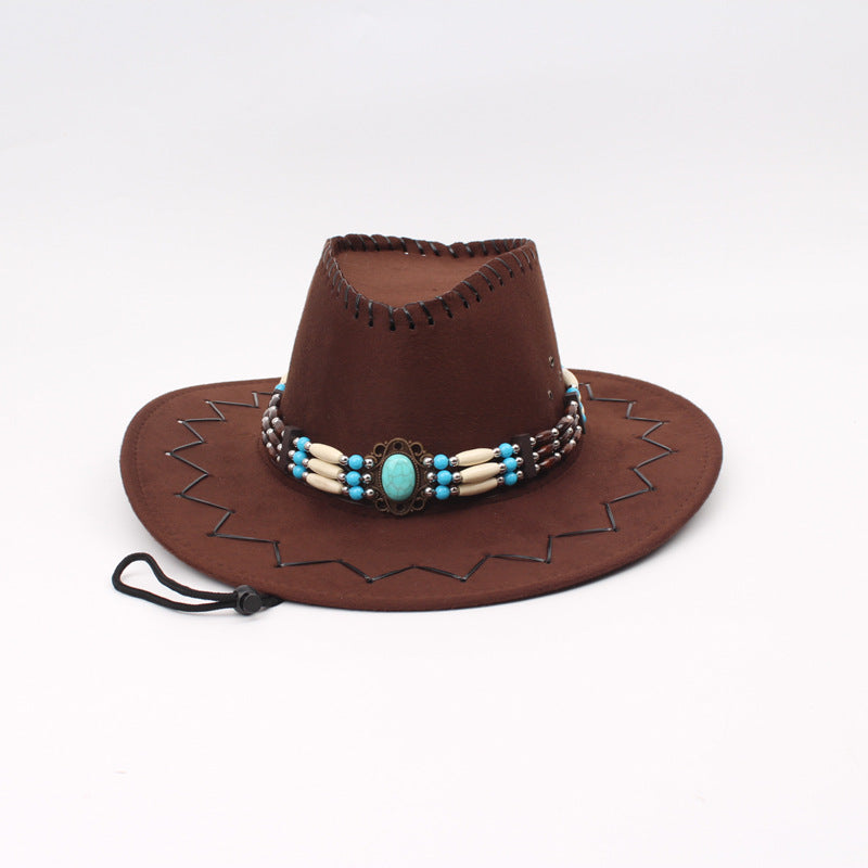 Wholesale Imitation Cashmere Large Brimmed Western Denim Hats