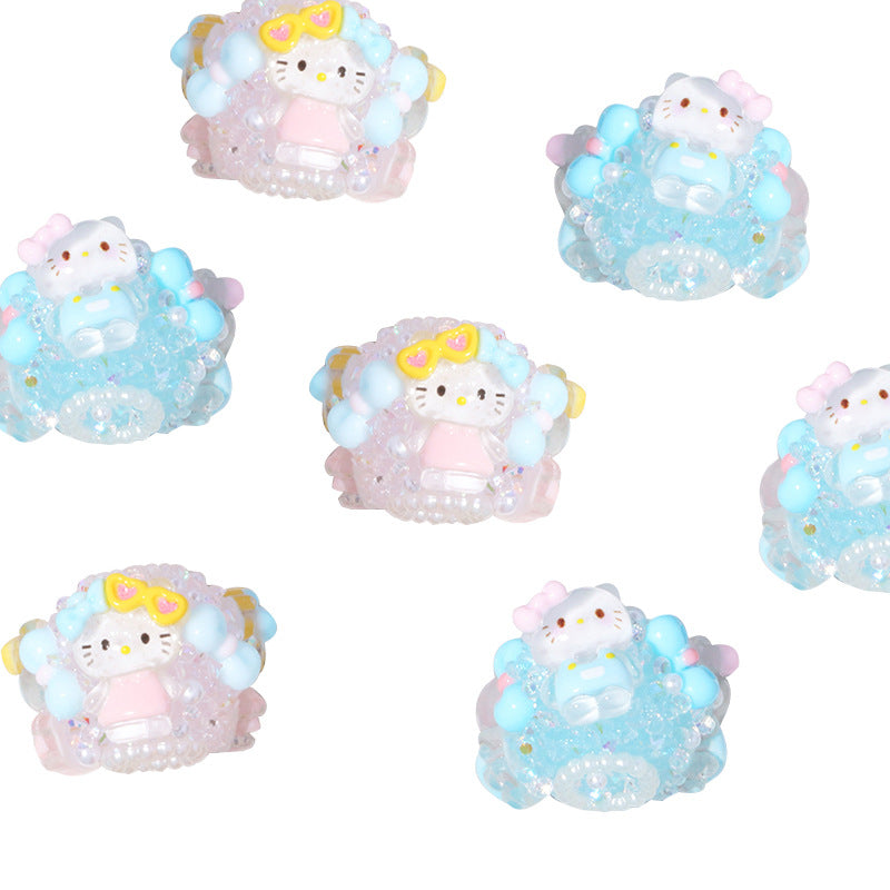 Wholesale 6pcs/pack Cute clay straight hole beads DIY accessories