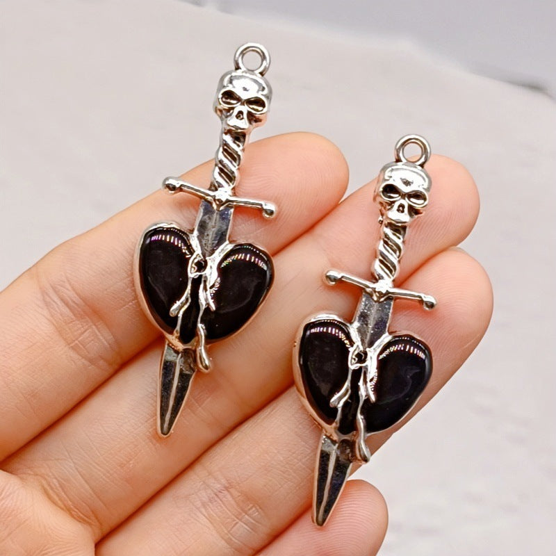 Wholesale Gothic Heart Cross Sword Pendant
