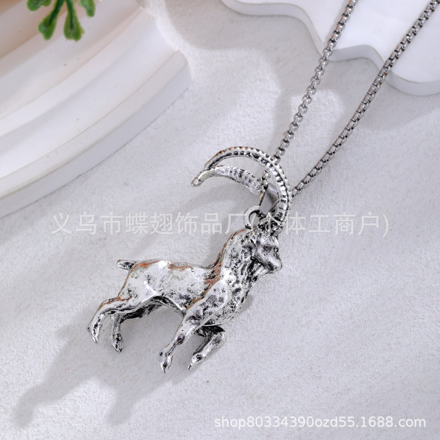 Wholesale Vintage Gothic Sheep Head Necklace