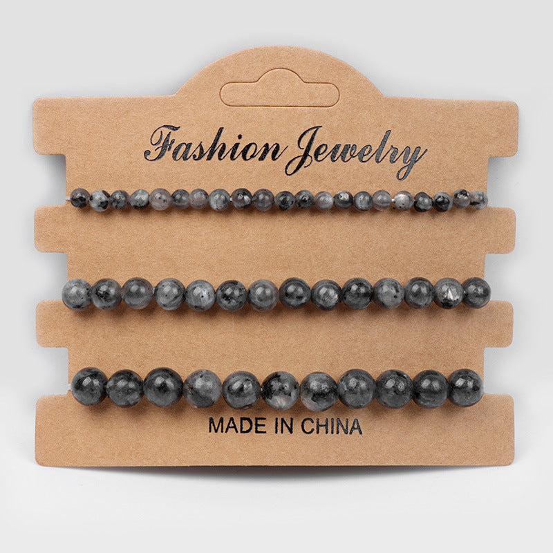 Wholesale 4mm6mm8mm Natural Stone Beads Bracelet