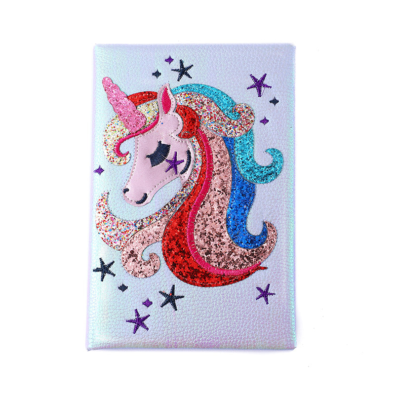Wholesale Cartoon Unicorn Shiny Notepad Children' s Cute Rabbit Notebook