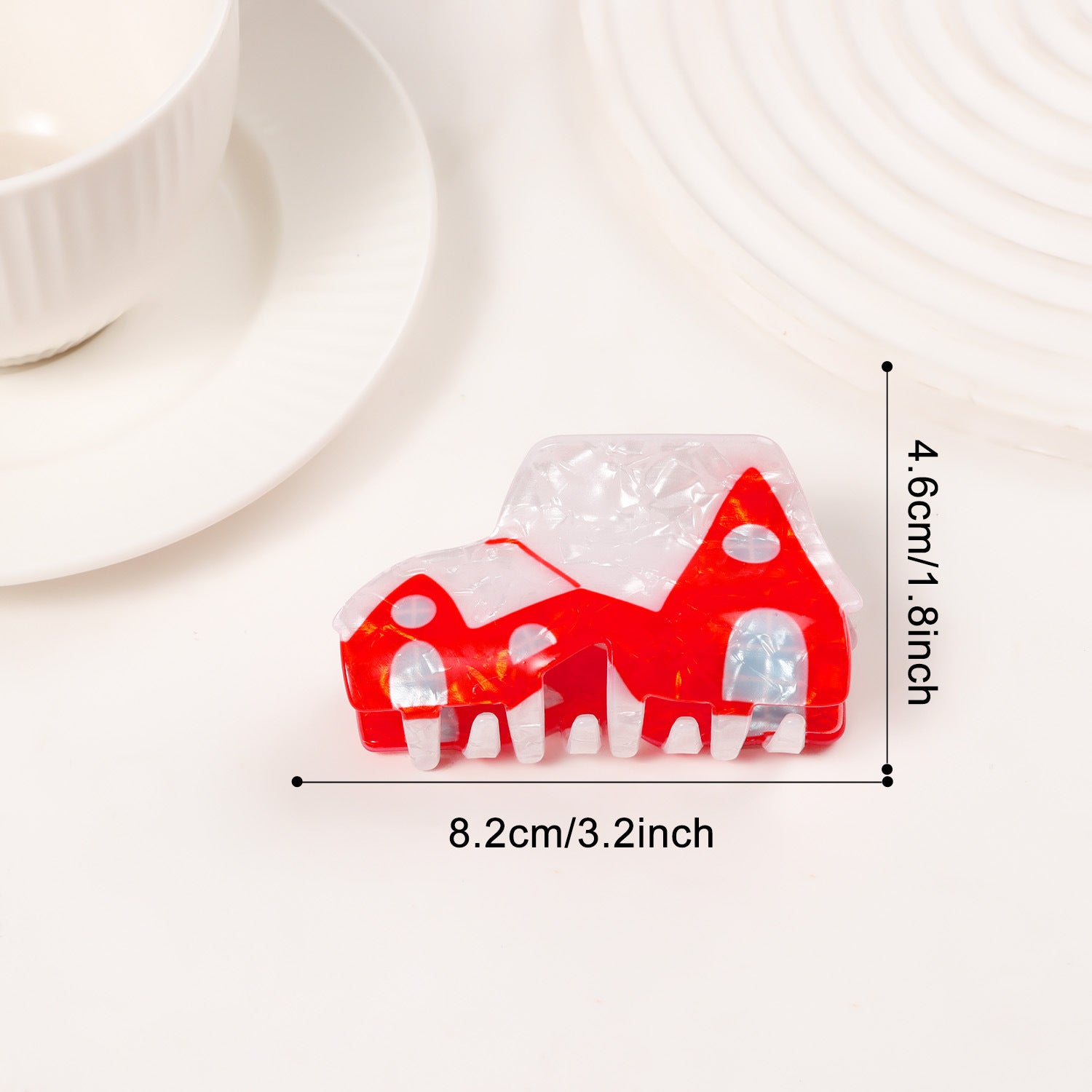 Wholesale PVC Hair Claw Clip Christmas Snowman Gingerbread Candy Cane Theme Holiday Party Hair Accessory For Women