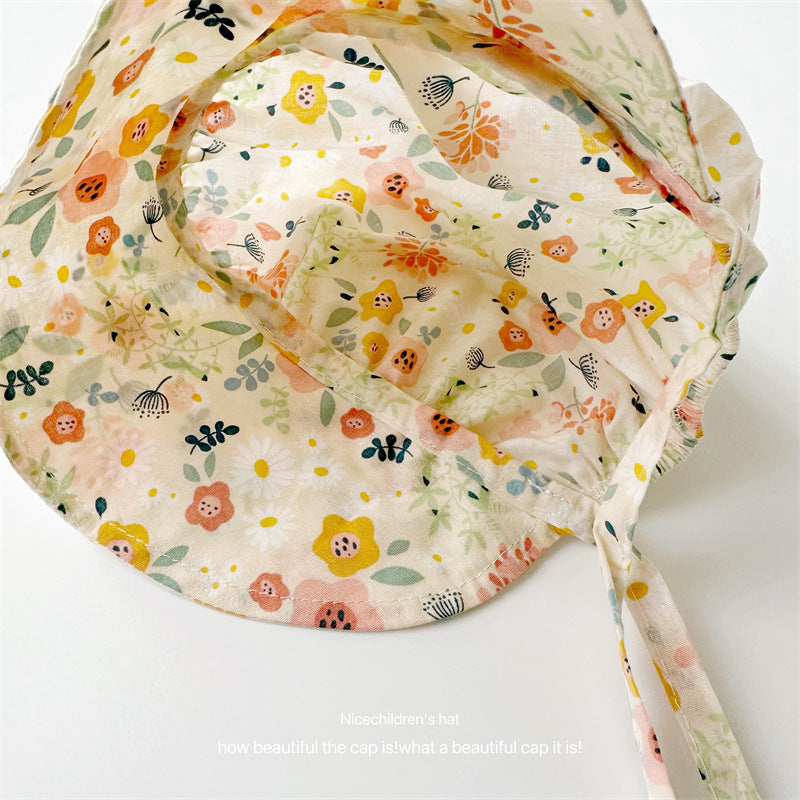 Wholesale Cotton Kids Tie-up Bucket Hat