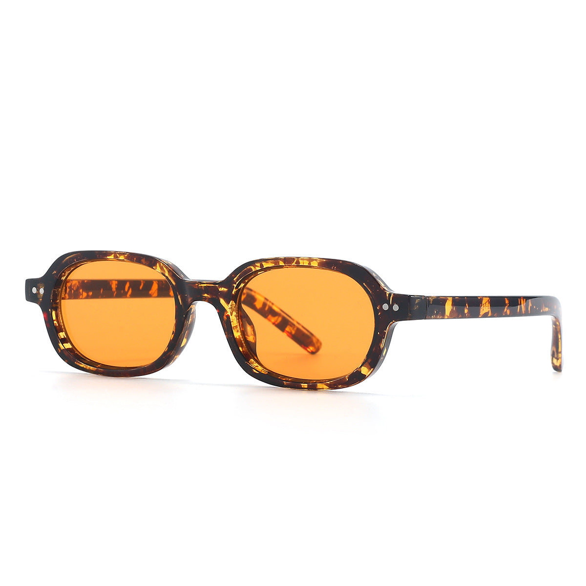 Wholesale Retro UV resistant oval shaped small frame sunglasses