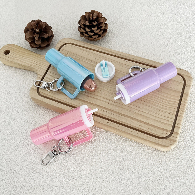 Wholesale Colorful openable mini cup keychain pendant