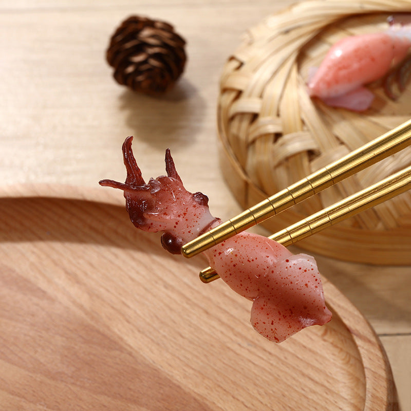 Wholesale PVC Seafood Squid Keychain