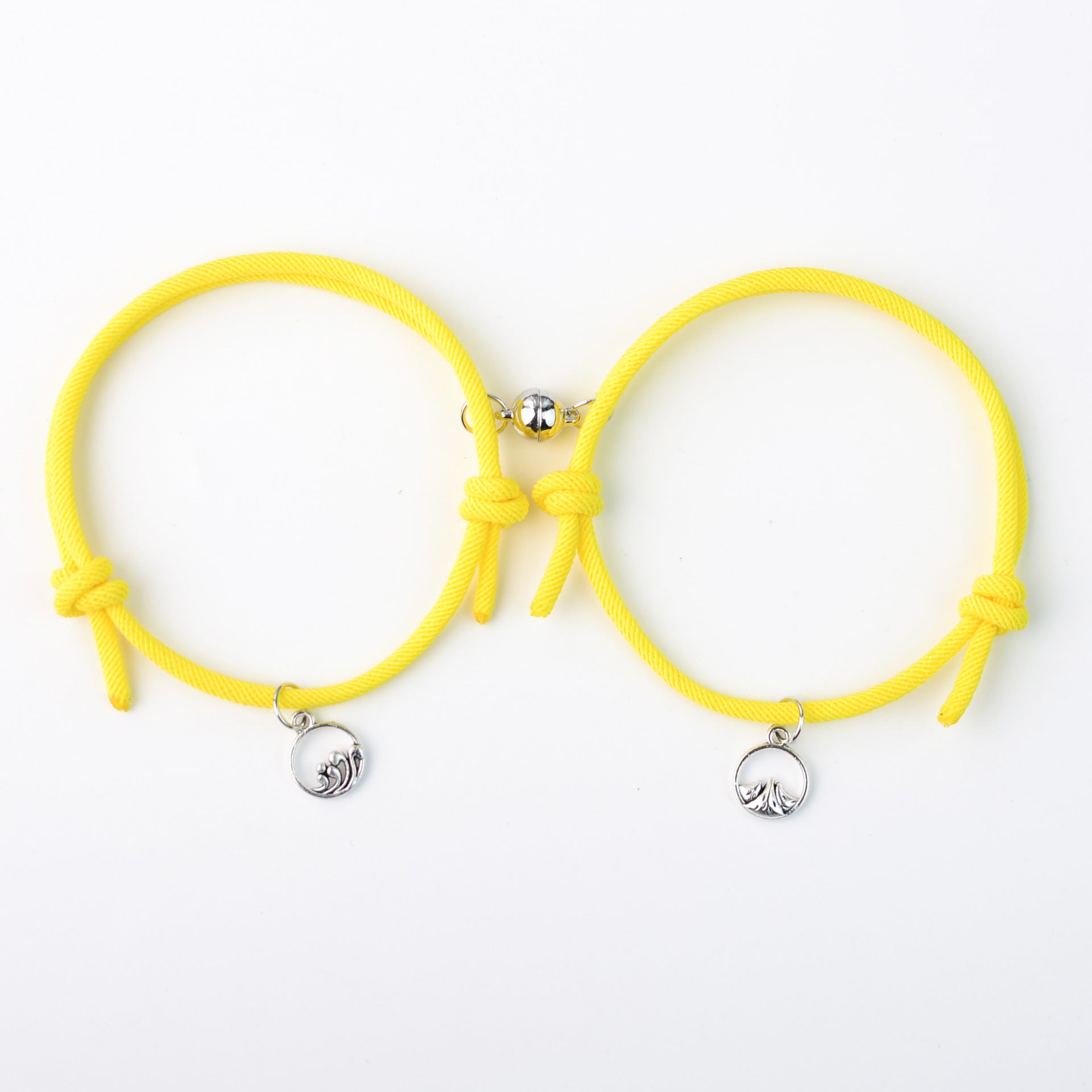 Wholesale  Magnetic Attraction Couple Pair Braided Cord Bracelets