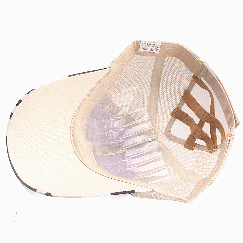 Wholesale Cotton Cross Horsetail Embroidery Patch Baseball Cap