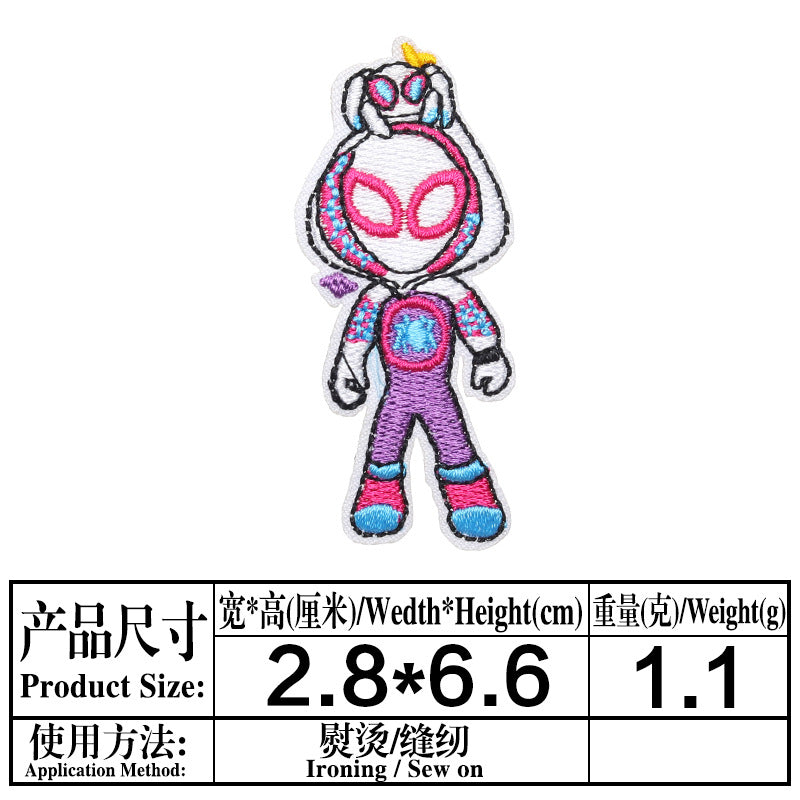 Wholesale Cartoon Embroidered Patches Set 20 Styles Twill Applique For Clothing Coat Bag Decor Boutique Resale Accessory OLY Exclusive