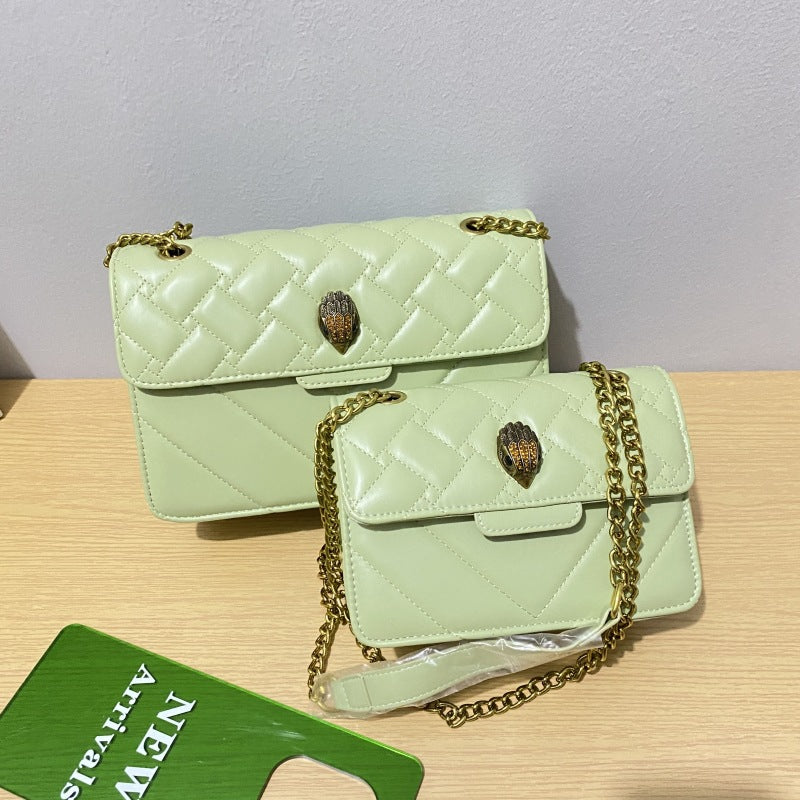 Wholesale Versatile Shoulder Bag Eagle Head Embroidery Chain PU Crossbody Bag