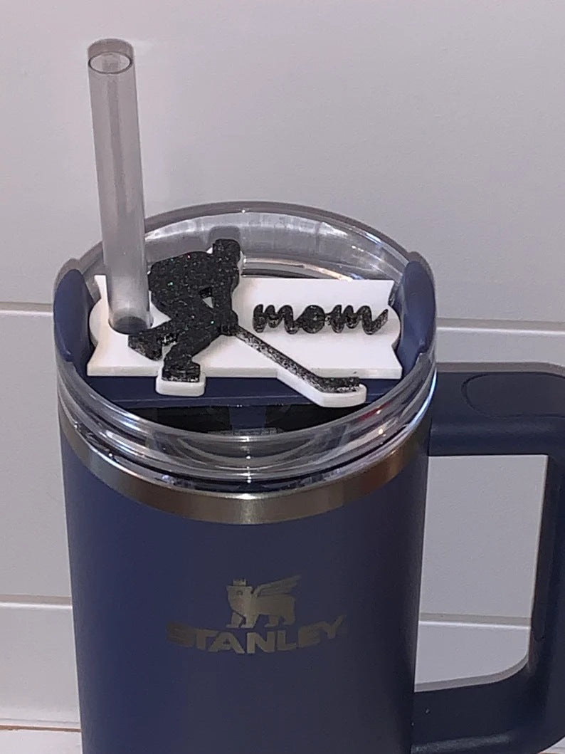 Wholesale HOCKEY hockey MOM Mother's Day Staney Tumbler Tag 40 OZ Bingba Cup Plastic Tag