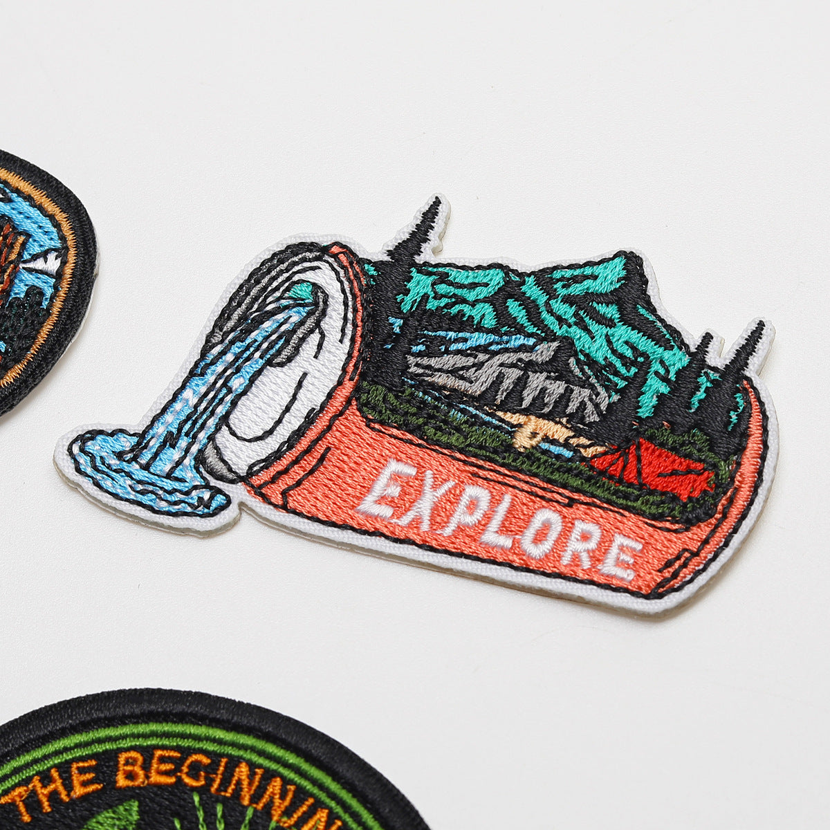 Wholesale Twill Self Adhesive Embroidered Patch Set Decorative Accent For Towels And Outdoor Camping Gear Gift Resale